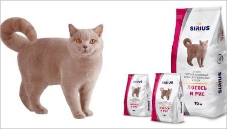 Varietate de hrană pentru pisici și pisici Sirius