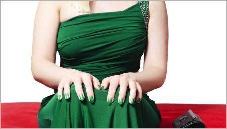 Cum de a alege o manichiura sub o rochie verde?