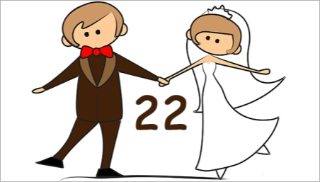22 de ani de la nunta: ceea ce se numește și cum să o celebreze?