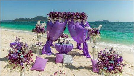 Idei interesante pentru designul unei nunți într-o culoare liliac