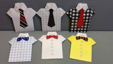 Crearea Origami sub forma unui tricou cu o cravată