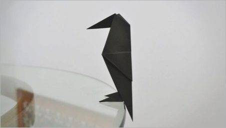 Cum se adaugă origami sub forma unei ciori?
