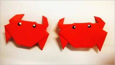 Cum se face origami în formă de crab?
