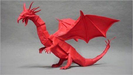 Dragon în origami