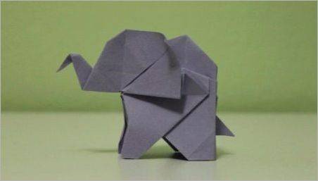 Facem origami sub forma unui elefant