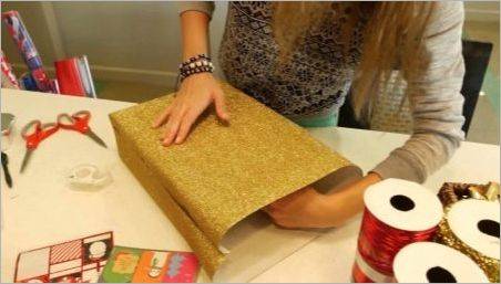 Cum să împachetați un cadou pătrat și dreptunghiular?