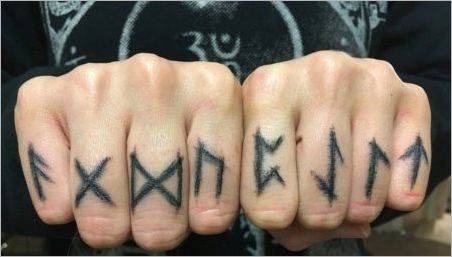 Care sunt tatuajul în formă de rune și ce înseamnă?