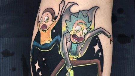 Tattoo Rick și Morty : Caracteristici și schițe